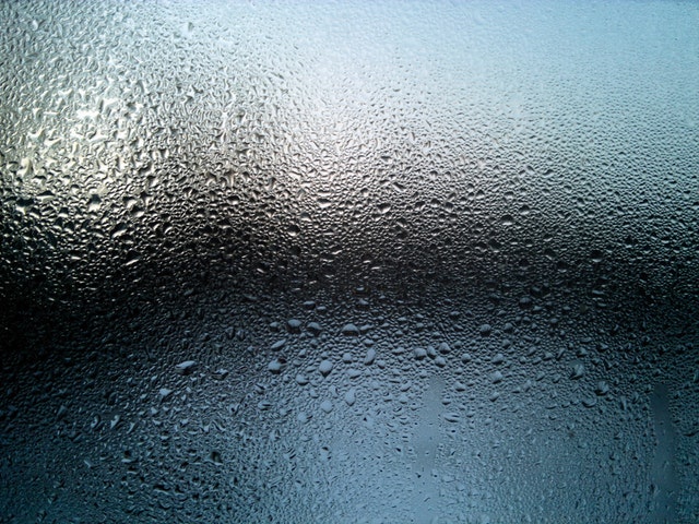 clear glass with dew small